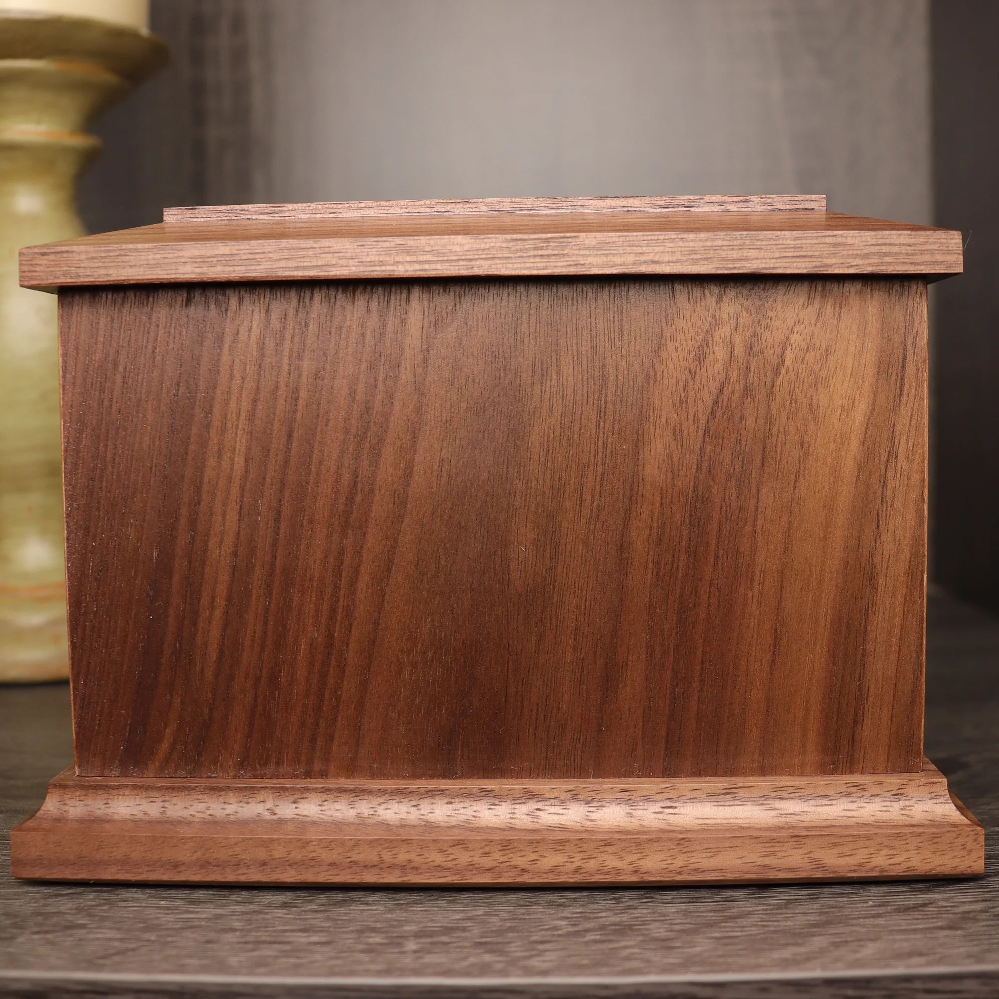 Rectangle Walnut Pet Urn - 0