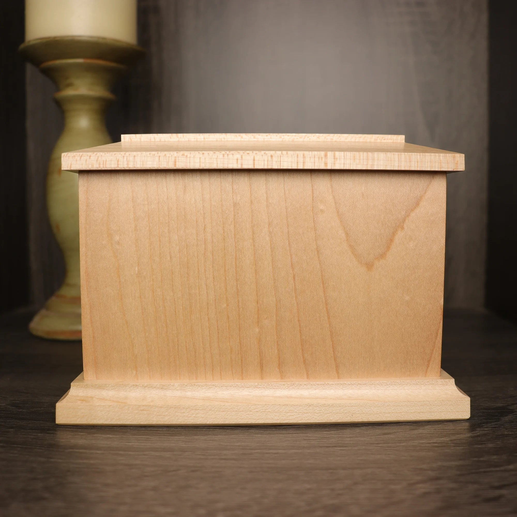 Side Square Maple Pet Urn