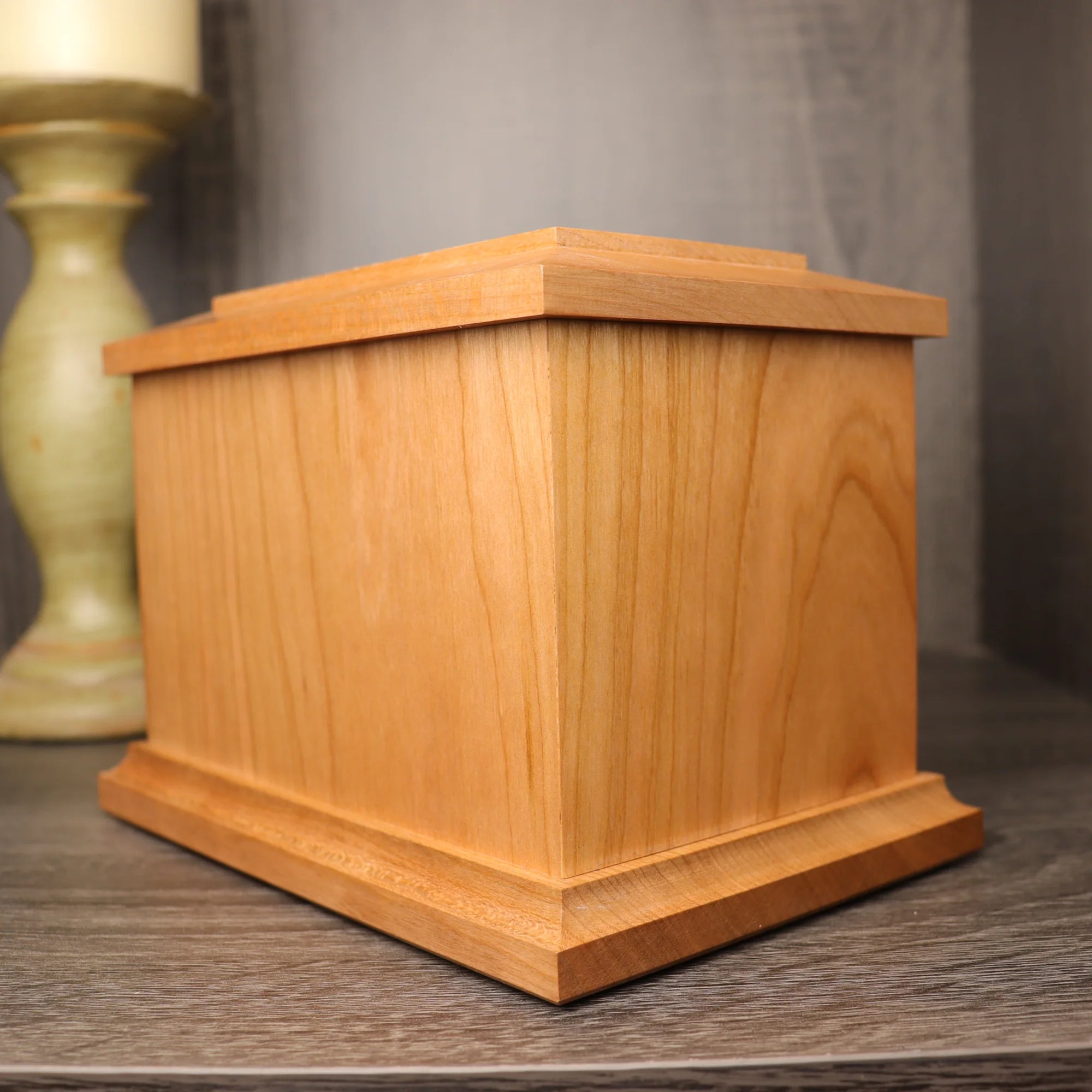 Oval Cherry Pet Urn