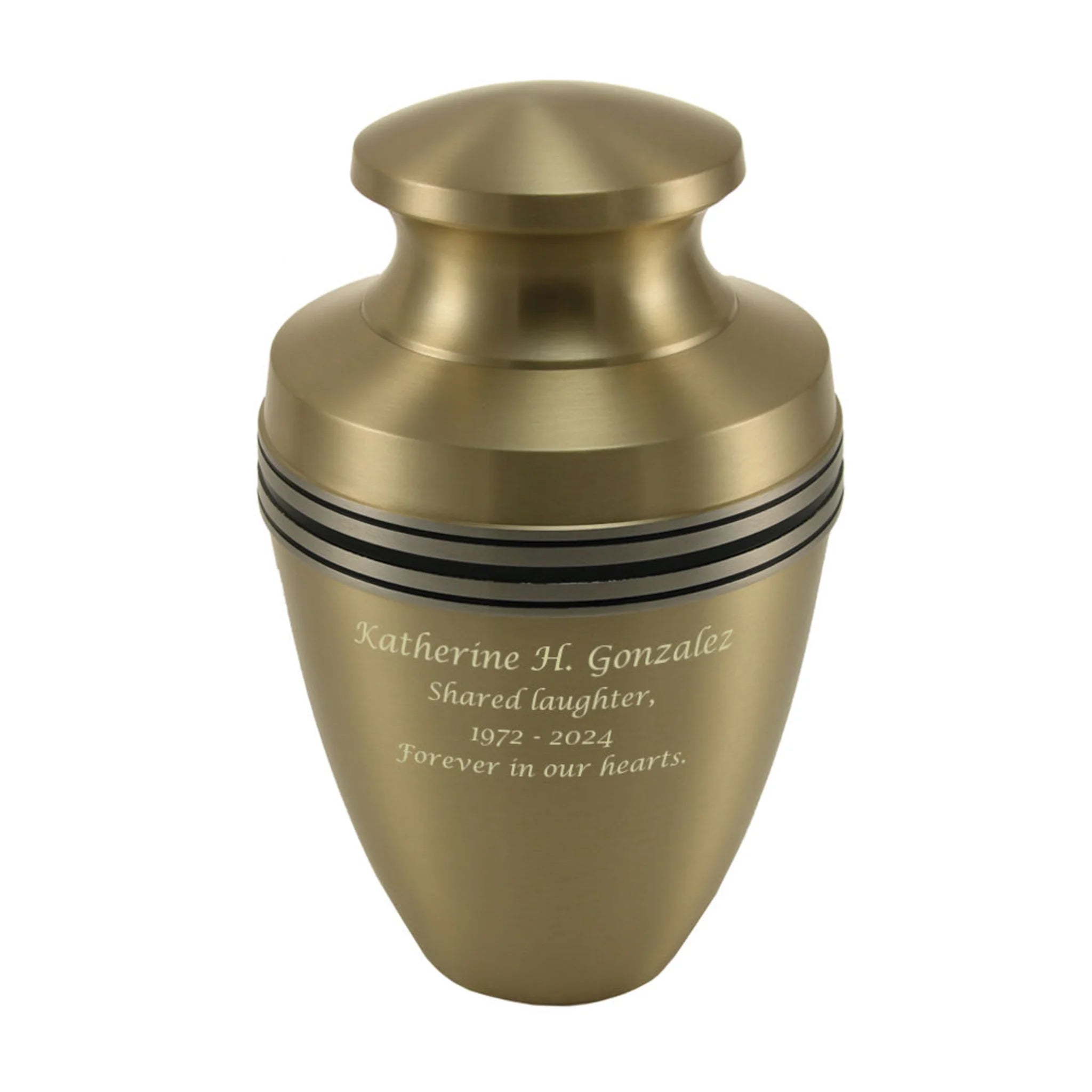 Grecian Collection Metallic Bronze Brass Cremation Urn