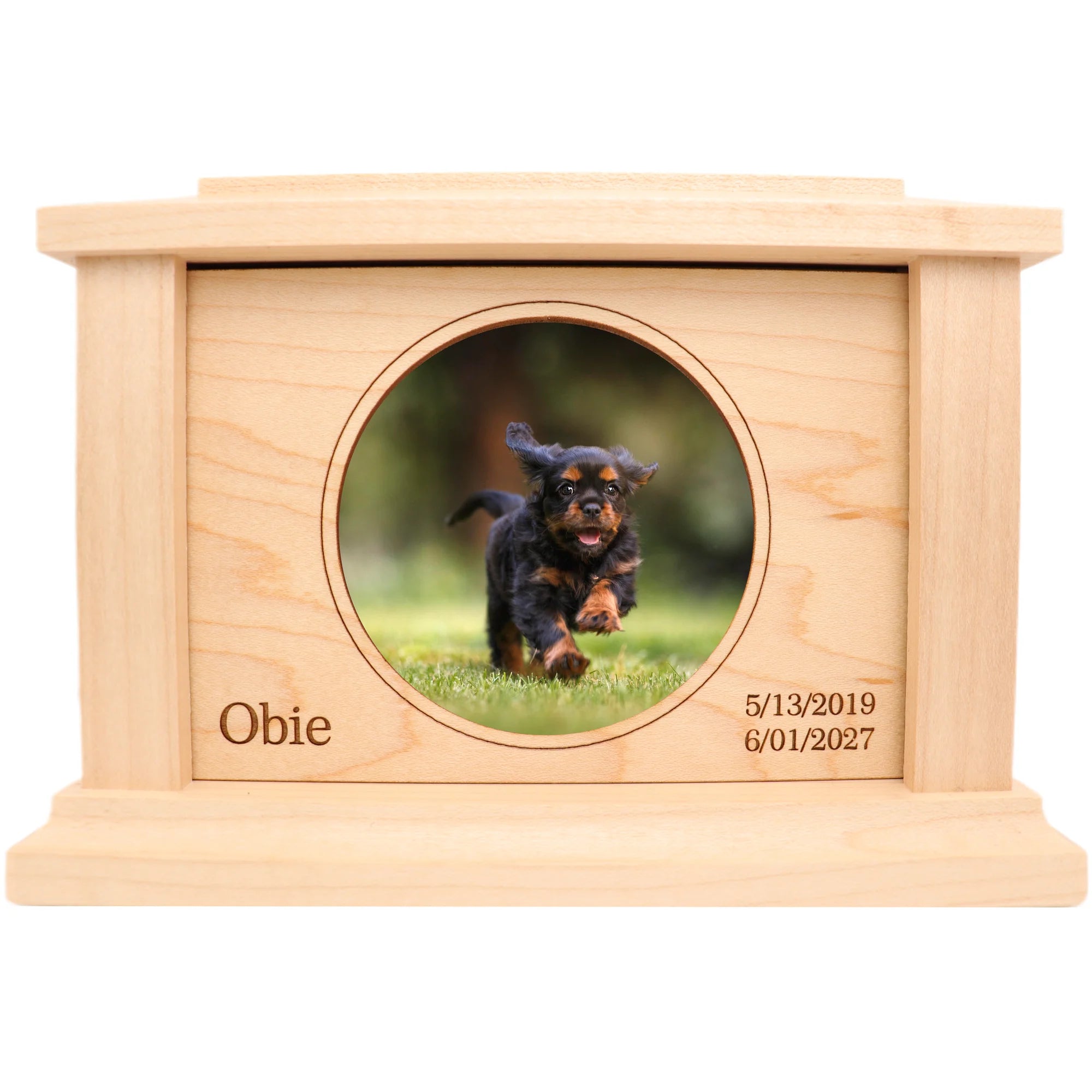 Circle Maple Pet Urn